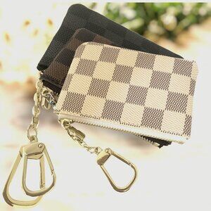 Mini Coin Purse Zipper Pouch Printed Mini Wallet, keychain clasp